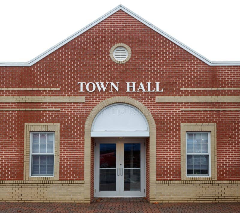 Civic infrastructure representing county government operations