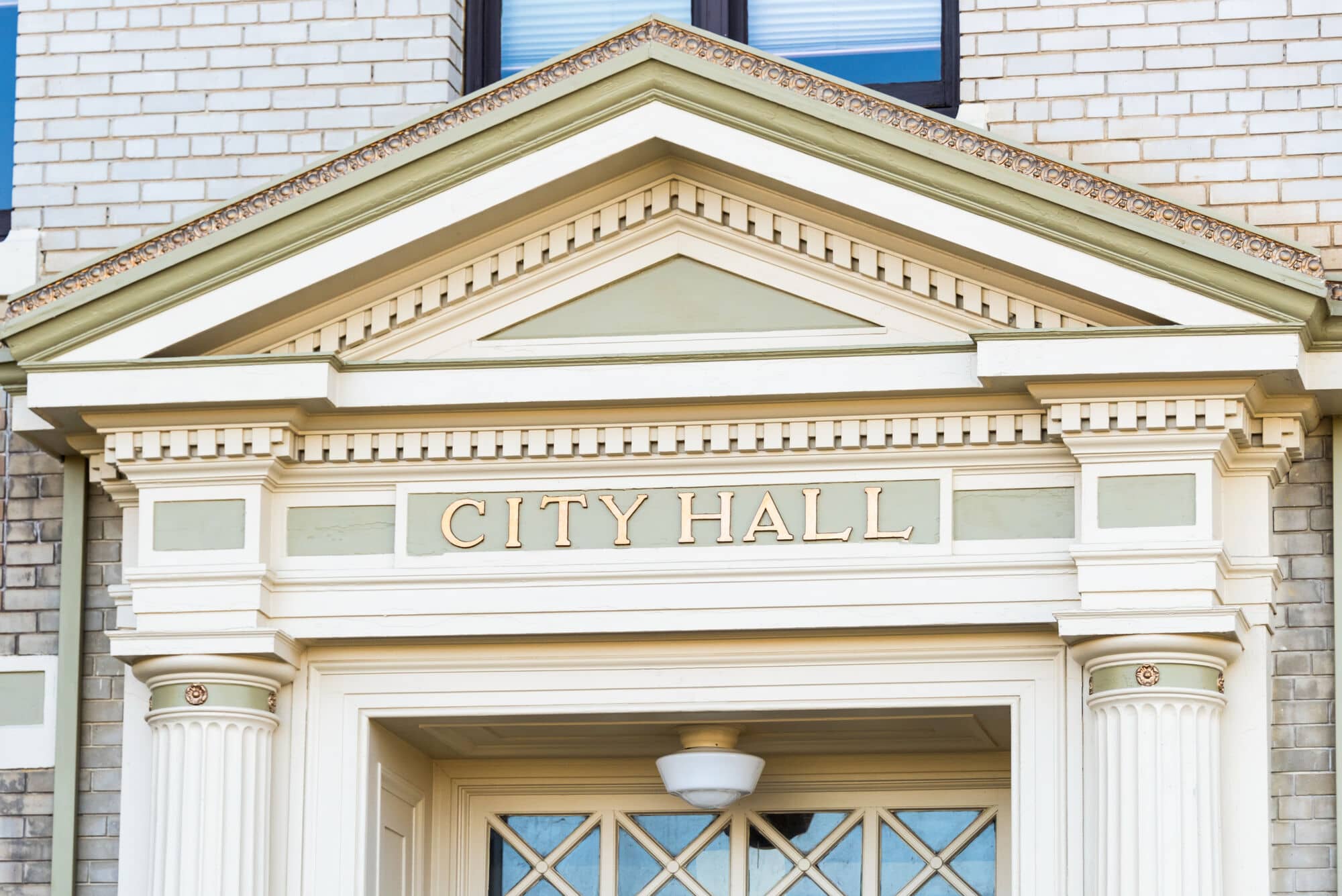 City Hall entrance facade